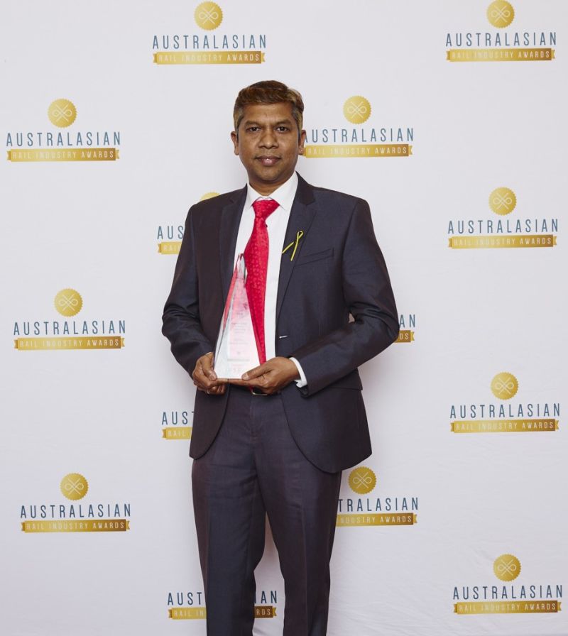 Mohan Sankarasubbu, winner of the 2024 Signalling and Systems Engineering Excellence Award